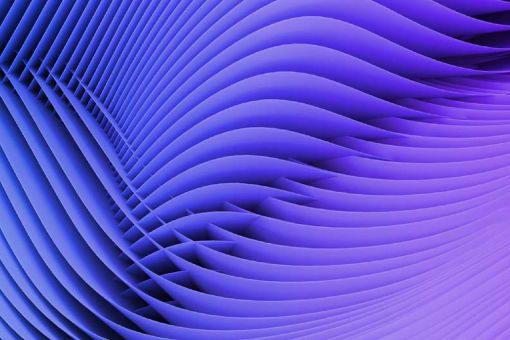 blue purple 3d wave abstract